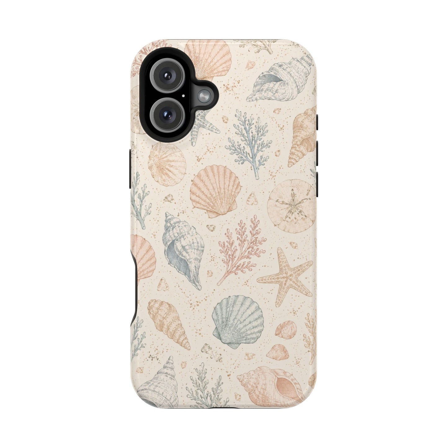 Woman’s Shell Pattern Magnetic Phone Case
