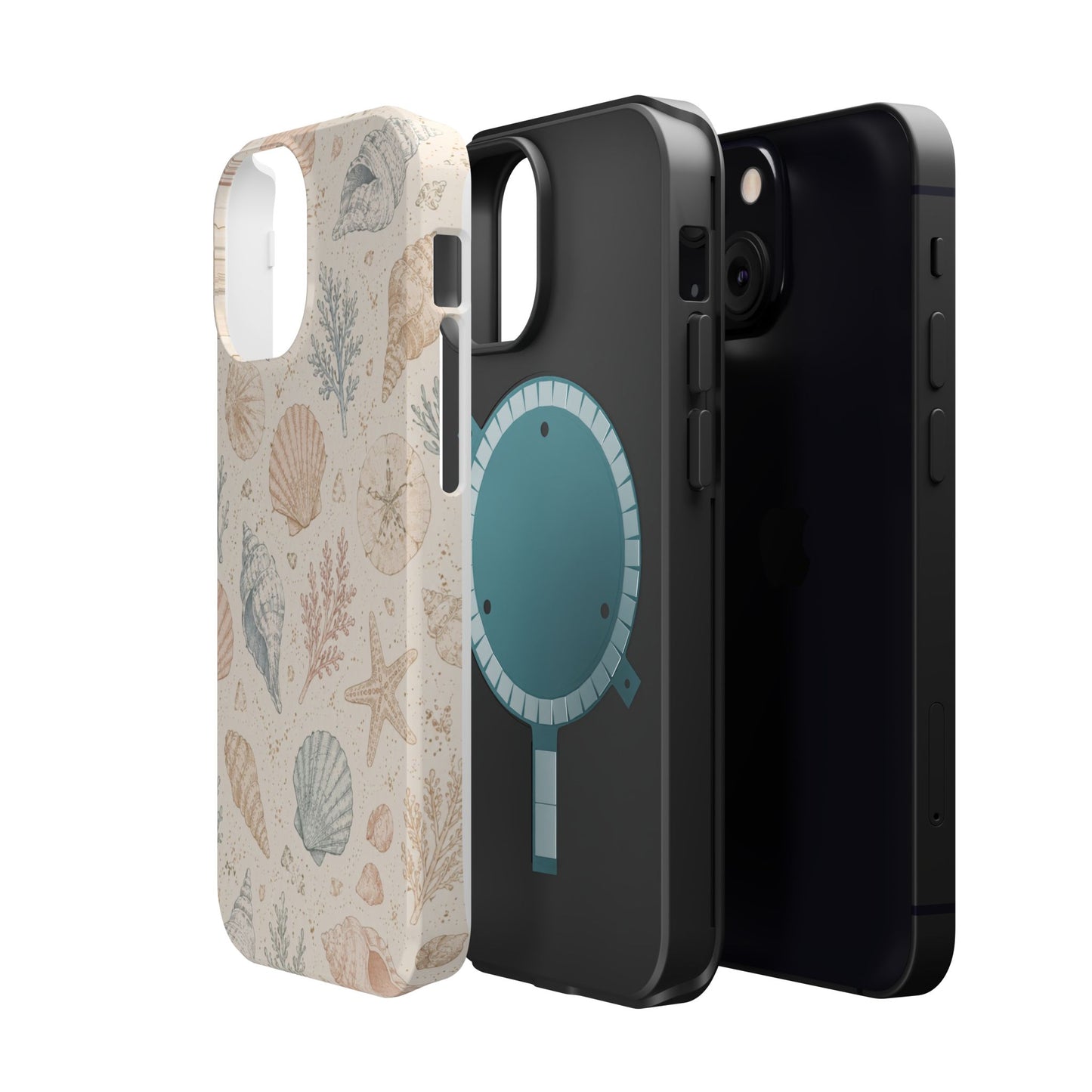 Woman’s Shell Pattern Magnetic Phone Case
