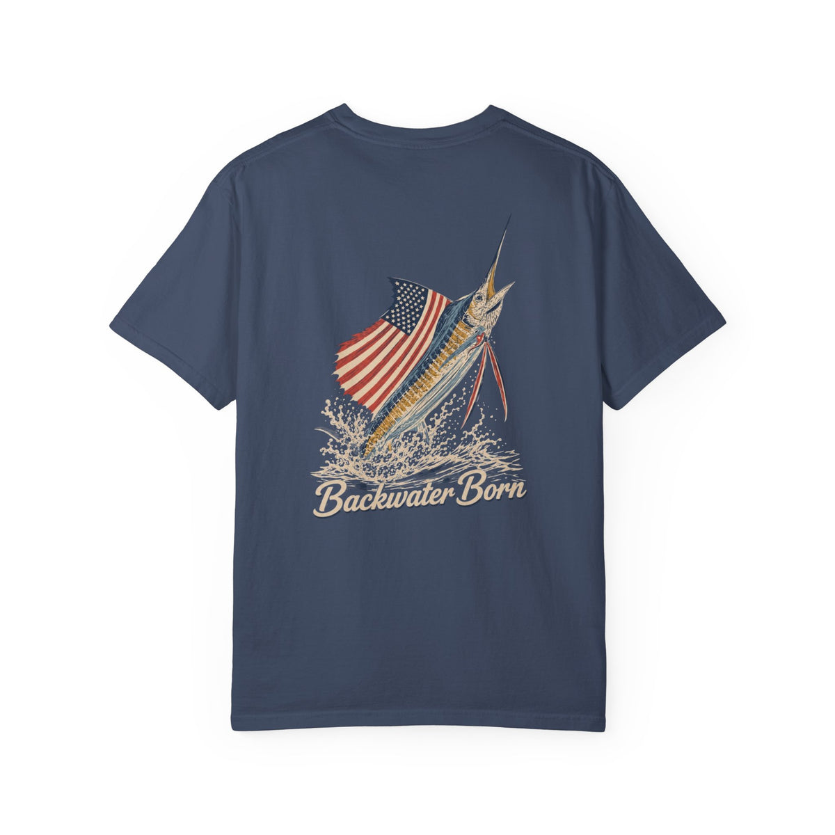 Patriotic Marlin Fishing Tee