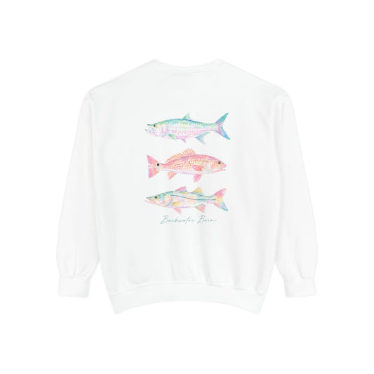 Pastel Florida Fish Women’s Crewneck