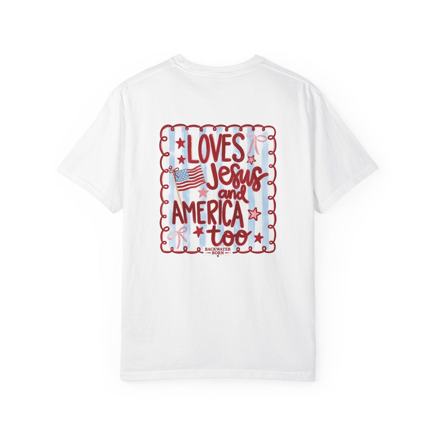 Loves Jesus and America Too T-Shirt - FOJ Collection