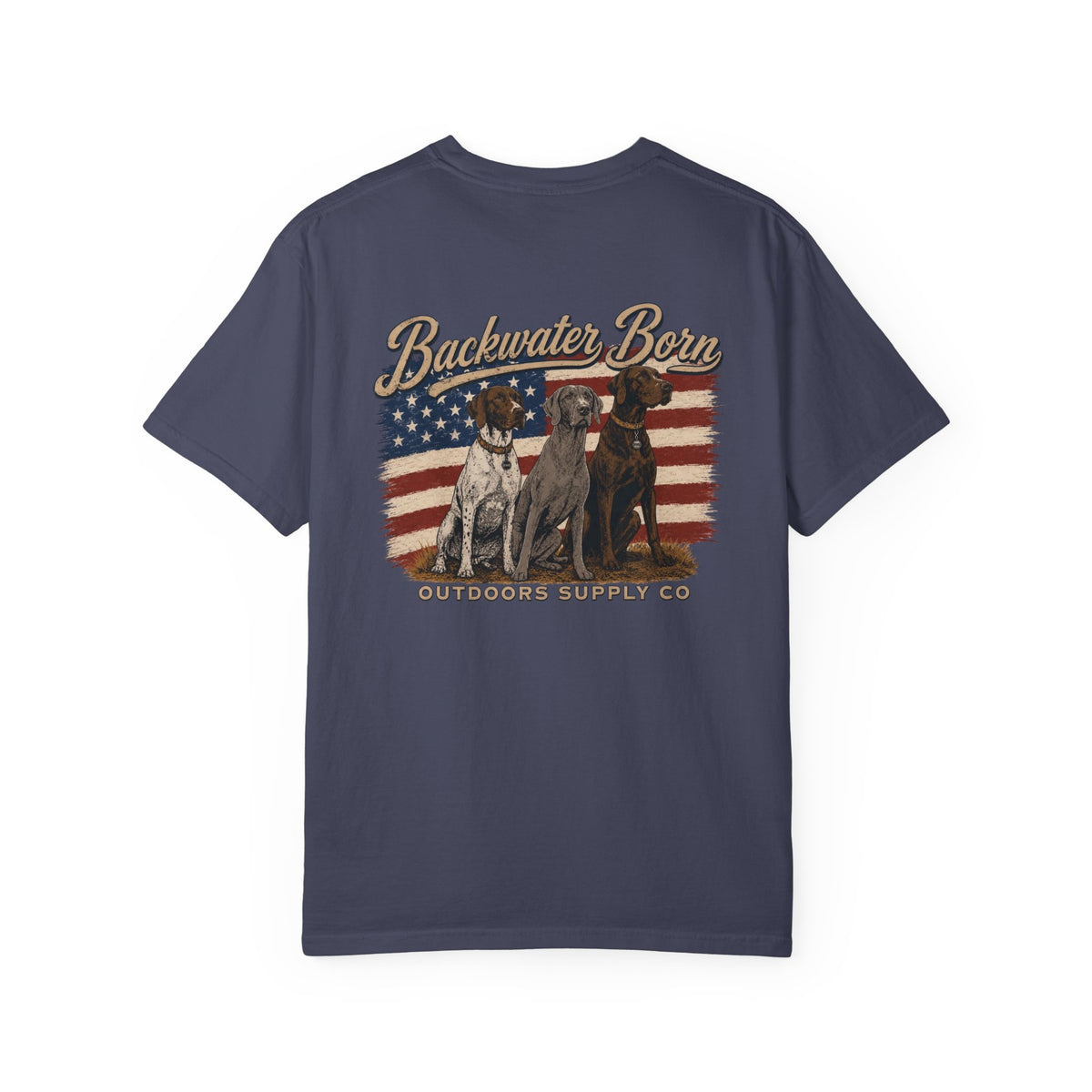 Patriotic Hunting Dogs Graphic Tee