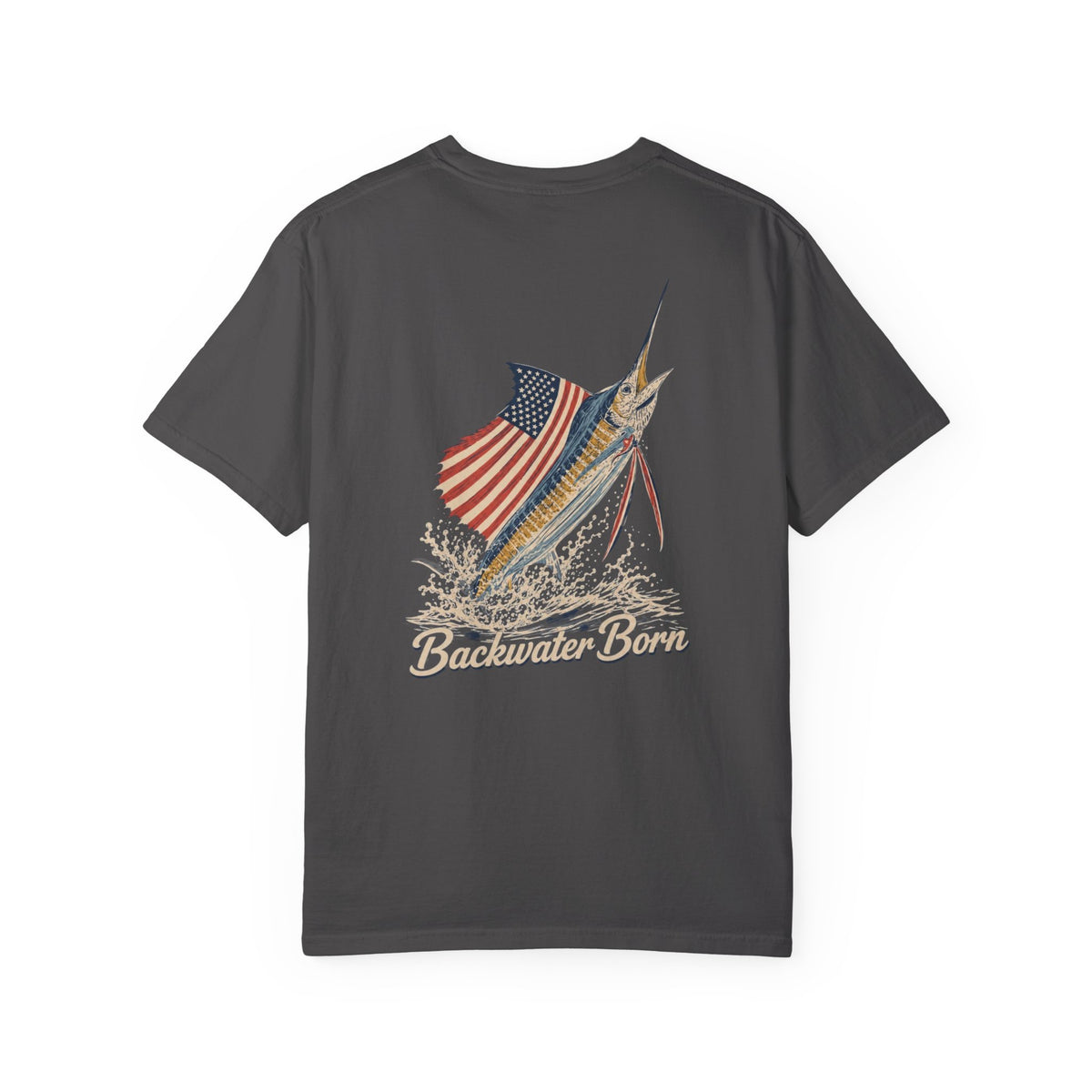 Patriotic Marlin Fishing Tee