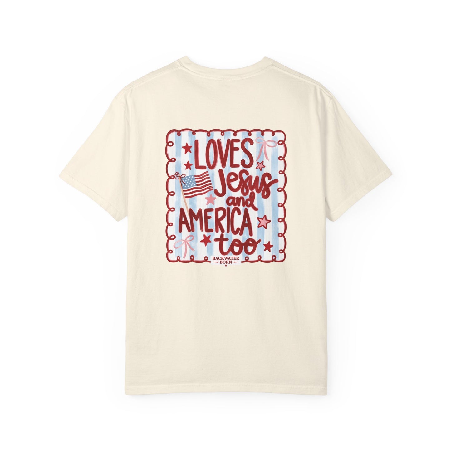 Loves Jesus and America Too T-Shirt - FOJ Collection