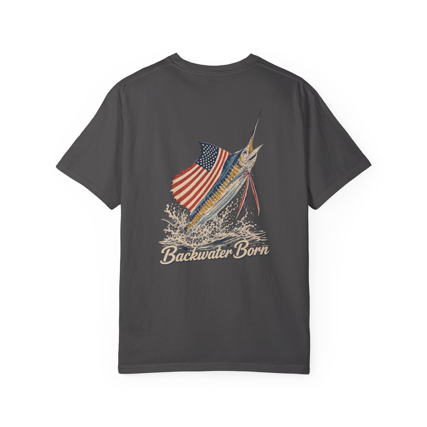 Patriotic Marlin Fishing Tee