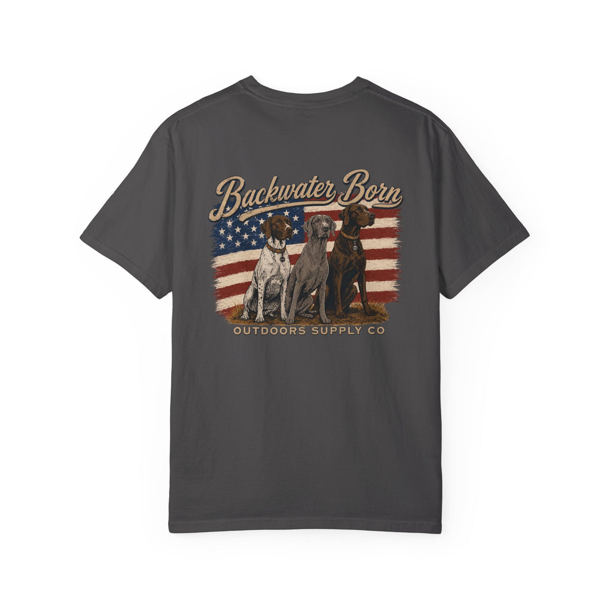 Patriotic Hunting Dogs Graphic Tee