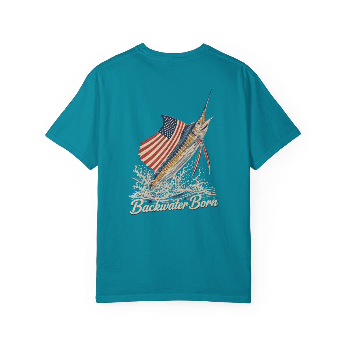 Patriotic Marlin Fishing Tee