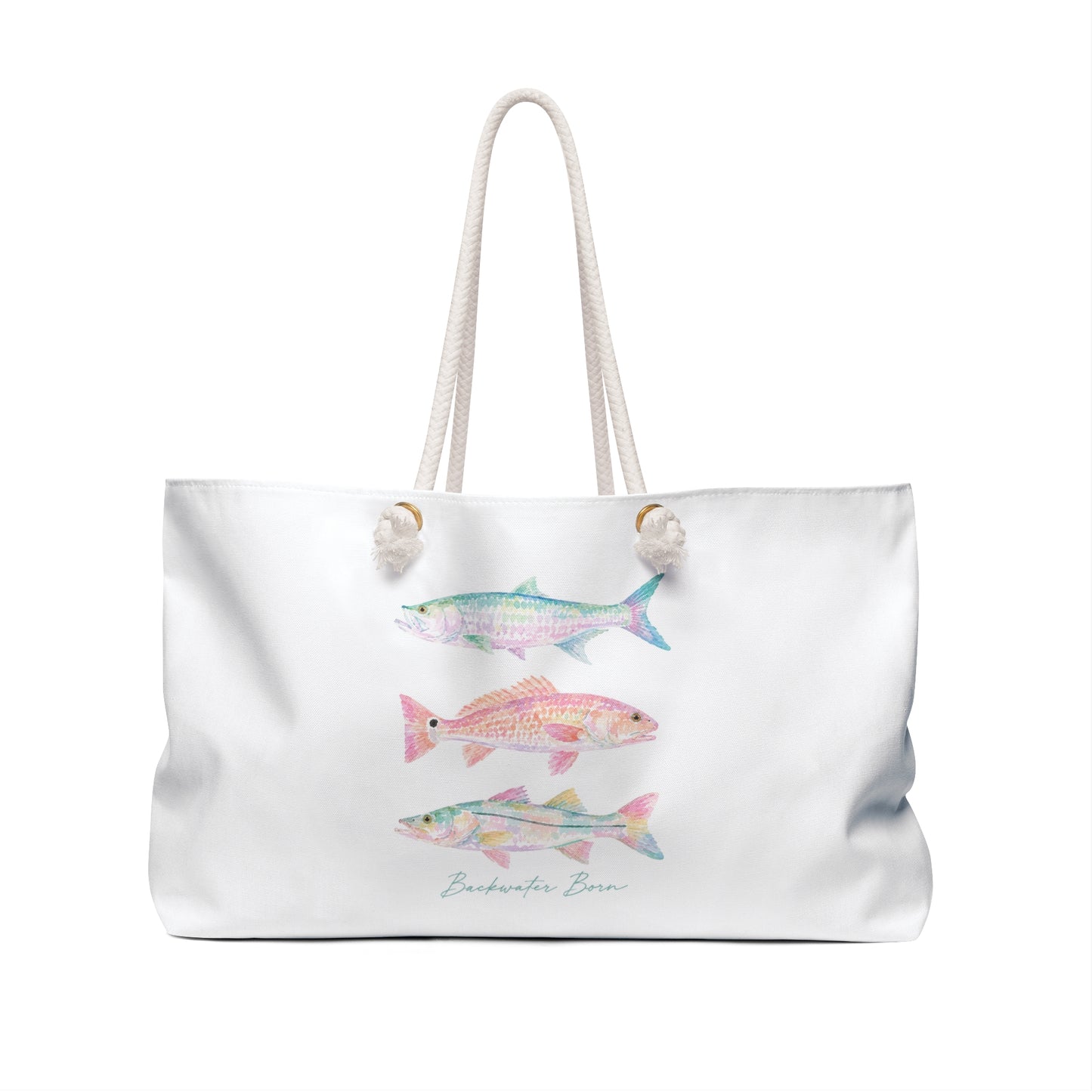 Pastel Fish Beach Tote