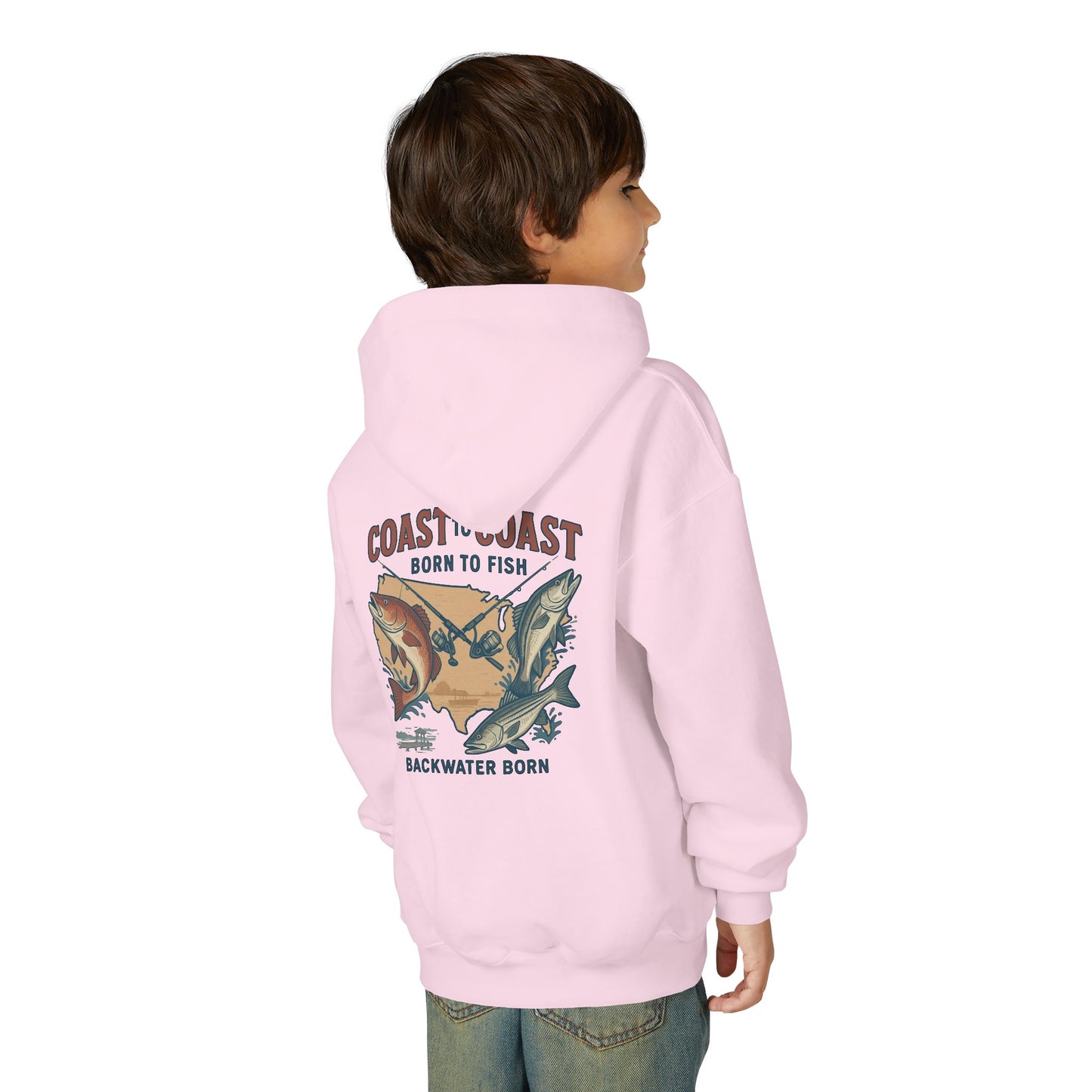 Coast to Coast 'Born to Fish' Youth Hoodie