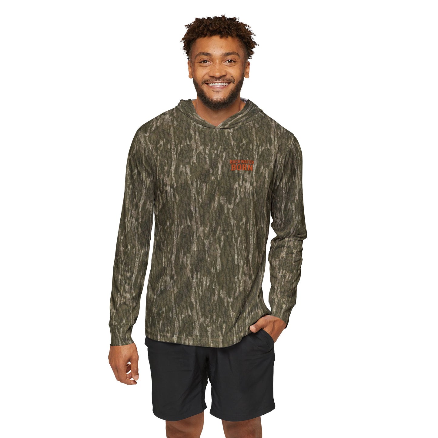 Backwater Born Camo Fishing UPF Hoodie