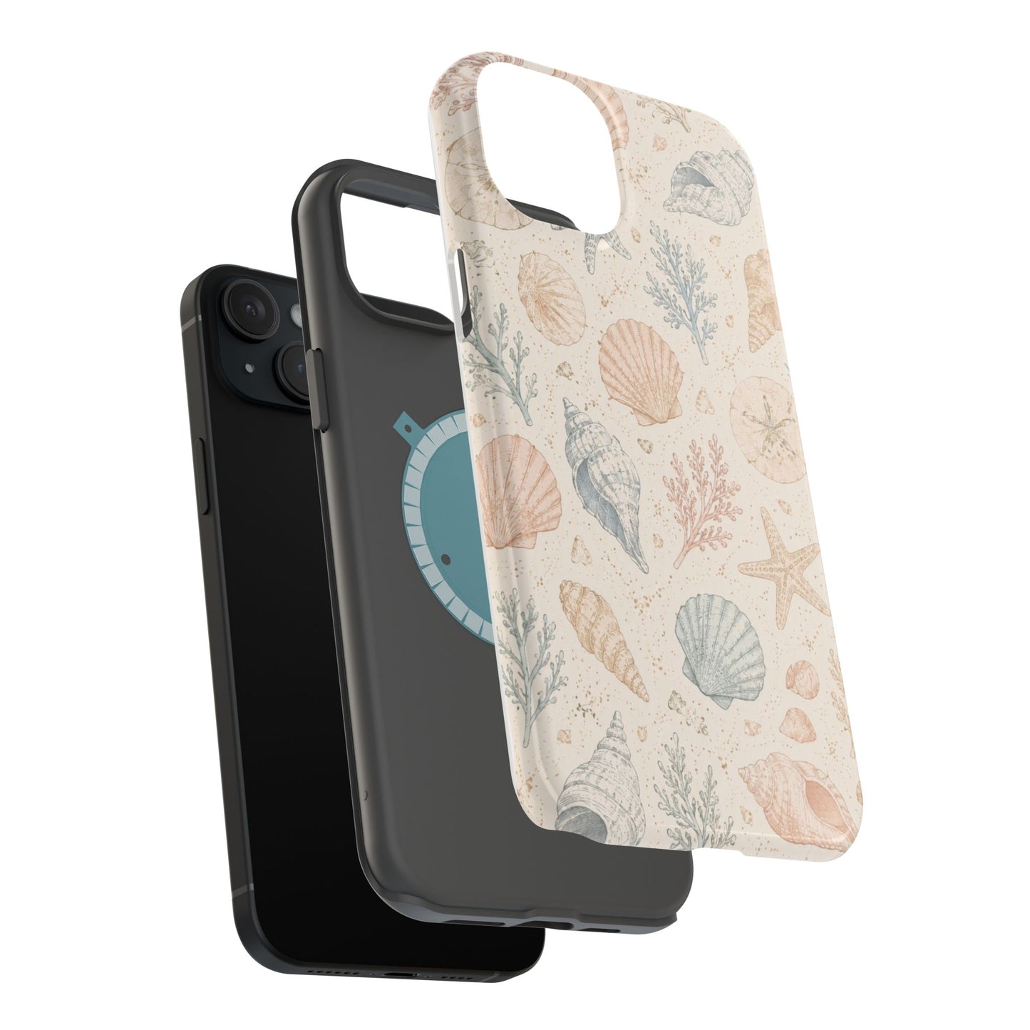 Woman’s Shell Pattern Magnetic Phone Case