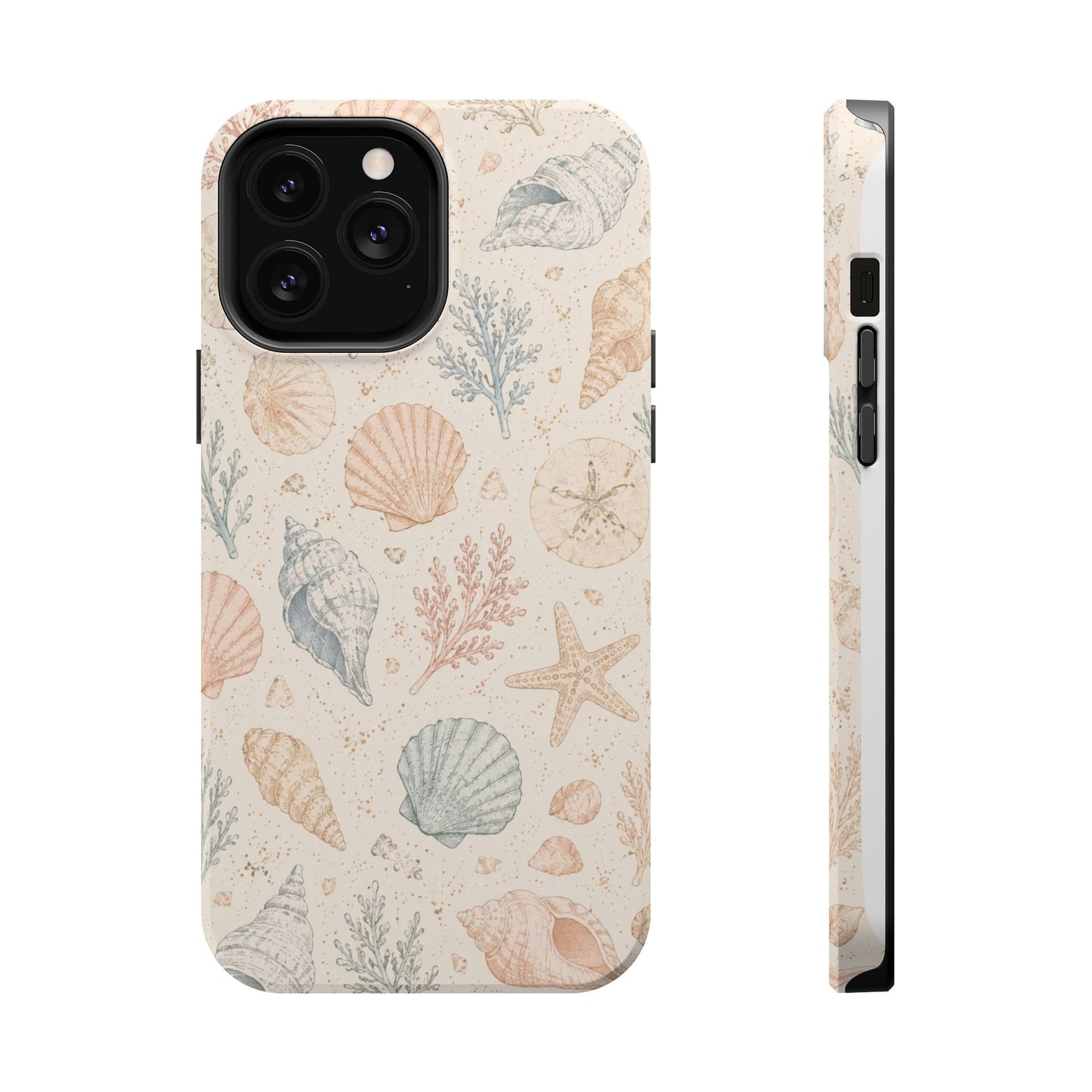 Woman’s Shell Pattern Magnetic Phone Case