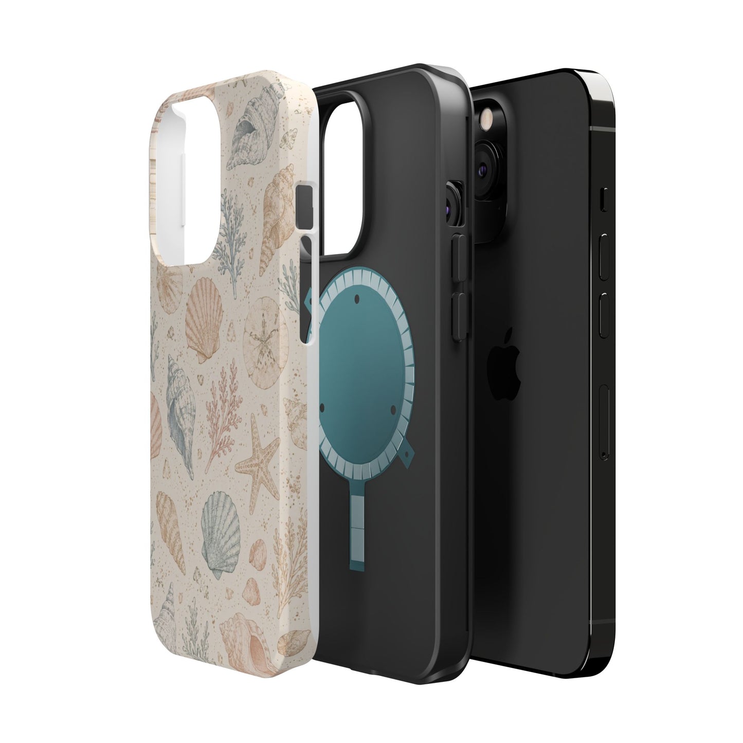 Woman’s Shell Pattern Magnetic Phone Case