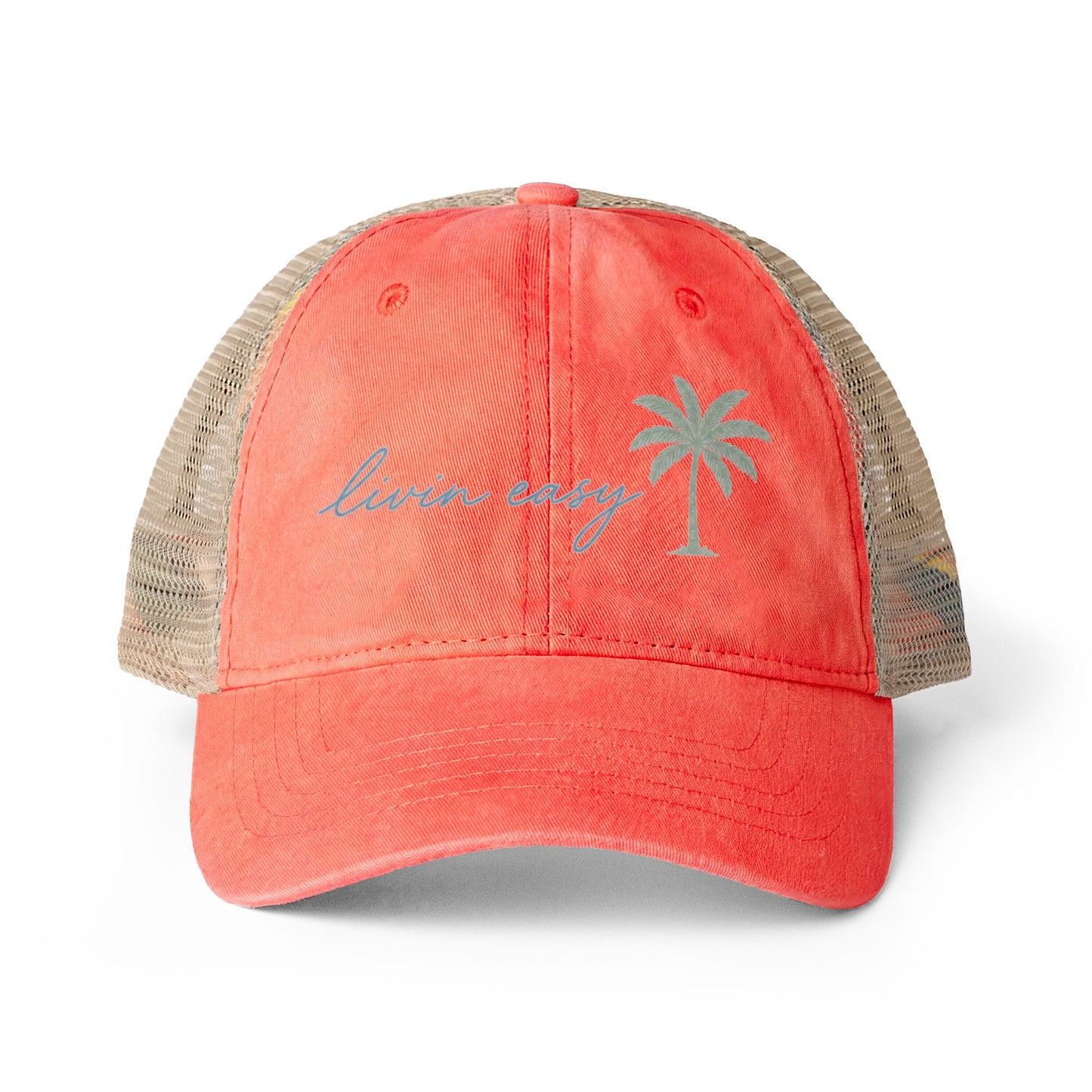 Women's Washed Mesh-Back Cap